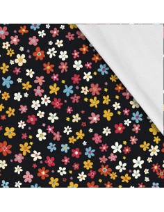 Softshell Stoff Polyester Zum Nähen- Motiv Blumen I SDX5258