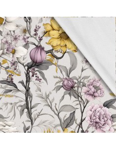 Softshell Stoff Polyester Zum Nähen- Motiv Blumen I SDX5260