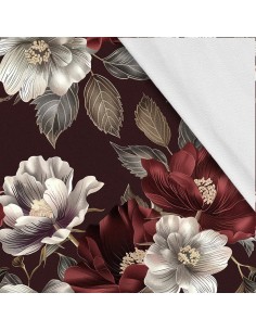 Softshell Stoff Polyester Zum Nähen- Motiv Blumen I SDX5264