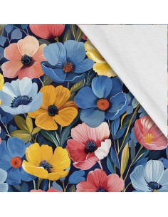 Softshell Stoff Polyester Zum Nähen- Motiv Blumen I SDX5271