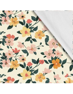 Softshell Stoff Polyester Zum Nähen- Motiv Blumen I SDX5272