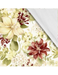 Softshell Stoff Polyester Zum Nähen- Motiv Blumen I SDX5273