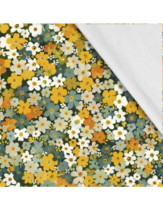 Softshell Stoff Polyester Zum Nähen- Motiv Blumen I SDX5274
