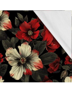 Softshell Stoff Polyester Zum Nähen- Motiv Blumen I SDX5275
