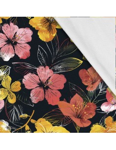 Softshell Stoff Polyester Zum Nähen- Motiv Blumen I SDX5281