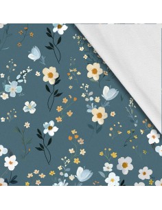 Softshell Stoff Polyester Zum Nähen- Motiv Blumen I SDX5283