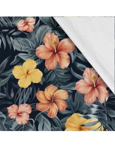Softshell Stoff Polyester Zum Nähen- Motiv Blumen I SDX5285