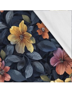 Softshell Stoff Polyester Zum Nähen- Motiv Blumen I SDX5289
