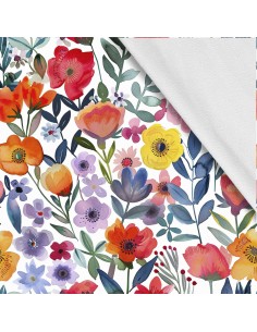 Softshell Stoff Polyester Zum Nähen- Motiv Blumen I SDX5296