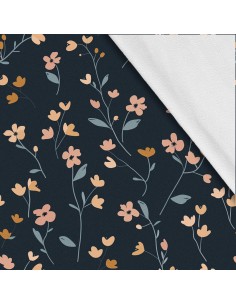 Softshell Stoff Polyester Zum Nähen- Motiv Blumen I SDX5298