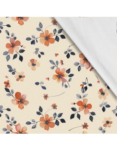 Softshell Stoff Polyester Zum Nähen- Motiv Blumen I SDX5302