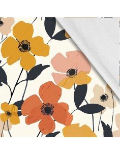 Softshell Stoff Polyester Zum Nähen- Motiv Blumen I SDX5310