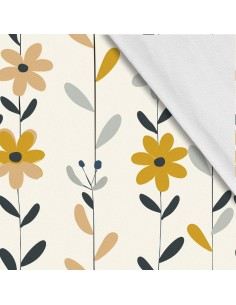 Softshell Stoff Polyester Zum Nähen- Motiv Blumen I SDX5311
