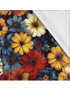 Softshell Stoff Polyester Zum Nähen- Motiv Blumen I SDX5312