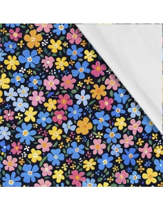 Softshell Stoff Polyester Zum Nähen- Motiv Blumen I SDX5313