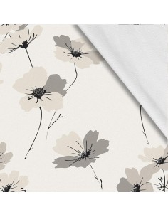 Softshell Stoff Polyester Zum Nähen- Motiv Blumen I SDX5314