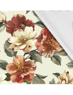 Softshell Stoff Polyester Zum Nähen- Motiv Blumen I SDX5315