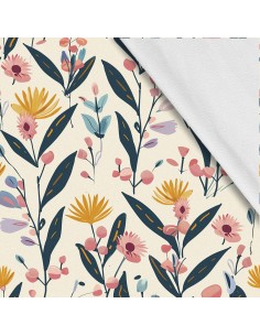 Softshell Stoff Polyester Zum Nähen- Motiv Blumen I SDX5320