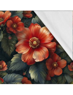 Softshell Stoff Polyester Zum Nähen- Motiv Blumen I SDX5323