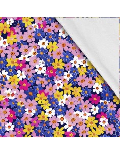 Softshell Stoff Polyester Zum Nähen- Motiv Blumen I SDX5328