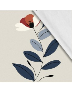 Softshell Stoff Polyester Zum Nähen- Motiv Blumen I SDX5333