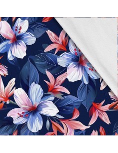 Softshell Stoff Polyester Zum Nähen- Motiv Blumen I SDX5335