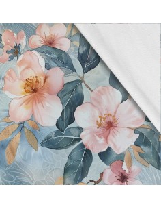 Softshell Stoff Polyester Zum Nähen- Motiv Blumen I SDX5337