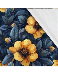 Softshell Stoff Polyester Zum Nähen- Motiv Blumen I SDX5342