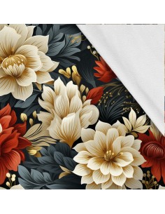 Softshell Stoff Polyester Zum Nähen- Motiv Blumen I SDX5344