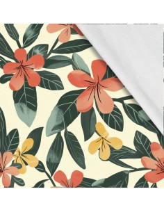 Softshell Stoff Polyester Zum Nähen- Motiv Blumen I SDX5351