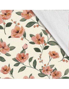 Softshell Stoff Polyester Zum Nähen- Motiv Blumen I SDX5359