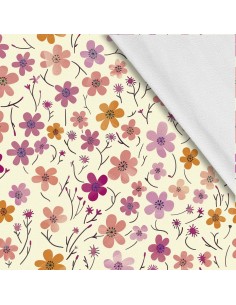 Softshell Stoff Polyester Zum Nähen- Motiv Blumen I SDX5363