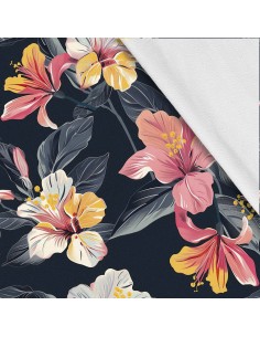 Softshell Stoff Polyester Zum Nähen- Motiv Blumen I SDX5374