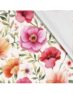 Softshell Stoff Polyester Zum Nähen- Motiv Blumen I SDX5378