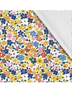 Softshell Stoff Polyester Zum Nähen- Motiv Blumen I SDX5385