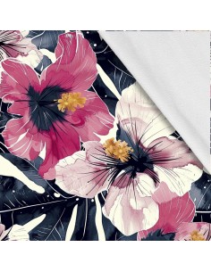 Softshell Stoff Polyester Zum Nähen- Motiv Blumen I SDX5387