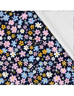 Softshell Stoff Polyester Zum Nähen- Motiv Blumen I SDX5389