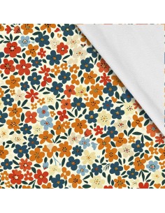 Softshell Stoff Polyester Zum Nähen- Motiv Blumen I SDX5390