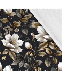 Softshell Stoff Polyester Zum Nähen- Motiv Blumen I SDX5396
