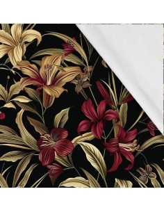 Softshell Stoff Polyester Zum Nähen- Motiv Blumen I SDX5398