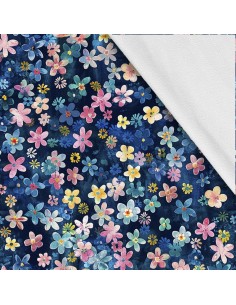 Softshell Stoff Polyester Zum Nähen- Motiv Blumen I SDX5401