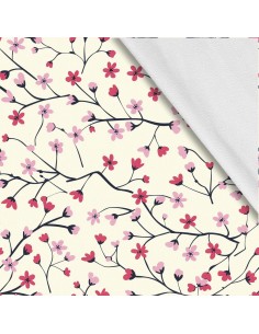 Softshell Stoff Polyester Zum Nähen- Motiv Blumen I SDX5407