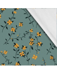 Softshell Stoff Polyester Zum Nähen- Motiv Blumen I SDX5409