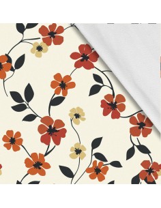 Softshell Stoff Polyester Zum Nähen- Motiv Blumen I SDX5411