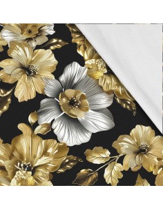 Softshell Stoff Polyester Zum Nähen- Motiv Blumen I SDX5412