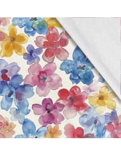 Softshell Stoff Polyester Zum Nähen- Motiv Blumen I SDX5417