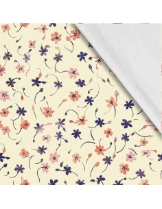 Softshell Stoff Polyester Zum Nähen- Motiv Blumen I SDX5418