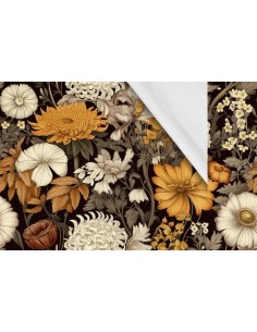 Softshell Stoff Polyester Zum Nähen- Motiv Blumen I SDX5419