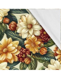 Softshell Stoff Polyester Zum Nähen- Motiv Blumen I SDX5425