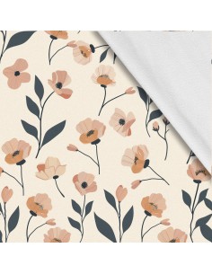 Softshell Stoff Polyester Zum Nähen- Motiv Blumen I SDX5426